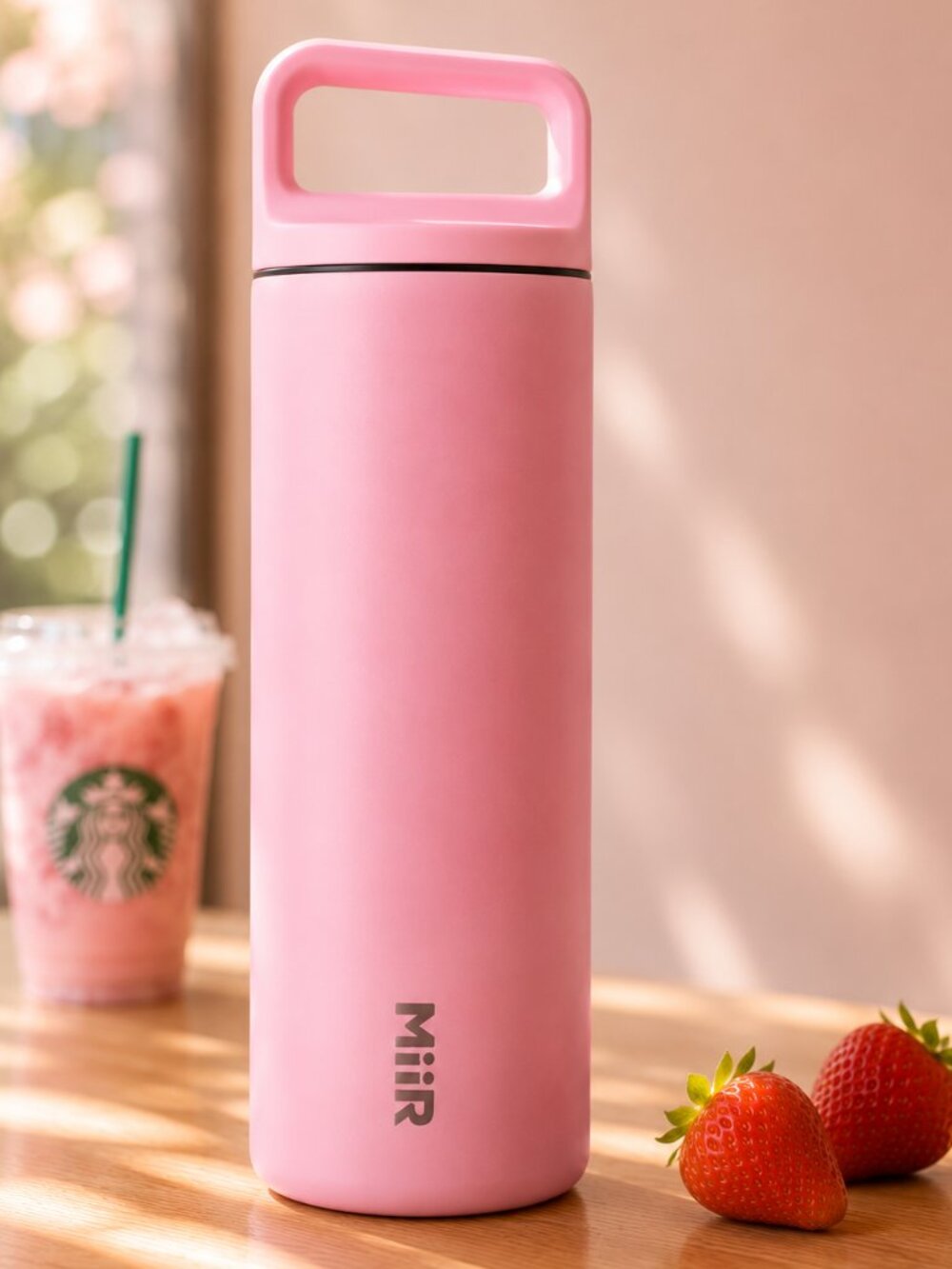 Starbucks x MiiR Pink Drink Vibes 20oz Insulated Bottle Limited Edition 2026